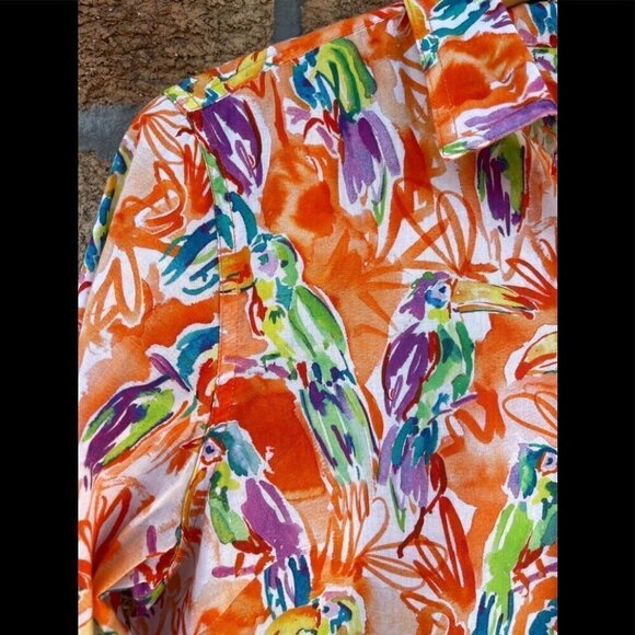 J.Mclaughlin bird blouse size medium - Picture 5 of 9